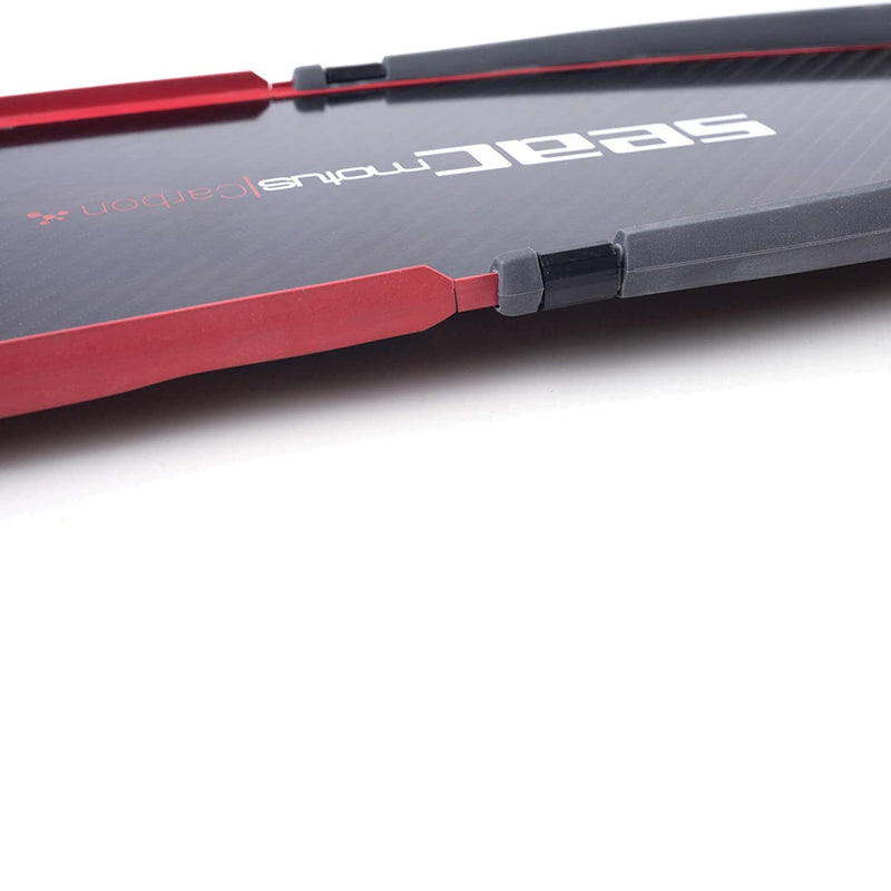 SEAC Motus Carbon, Carbon Fiber Long Fins for Freediving and Spearfishing, Blade Lenght 25.20 in