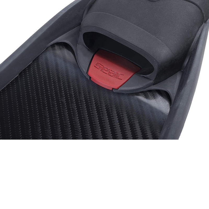 SEAC Motus Carbon, Carbon Fiber Long Fins for Freediving and Spearfishing, Blade Lenght 25.20 in