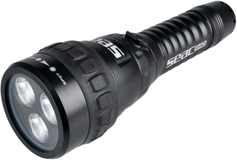 SEAC R40, Scuba Dive Flashlight, 2300 Lumens LED Torch Light, 1.3 lbs, USB Rechargeable…