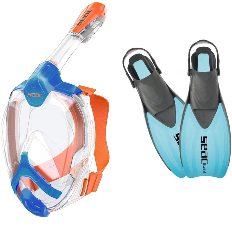 SEAC Unica Full-Face Mask & Sprint Fins Set
