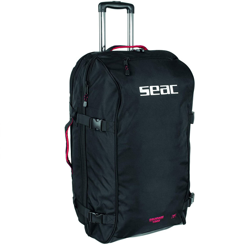 SEAC Equipage 1000, Roller Backpack Bag for Scuba Diving Equipment, 140 lt, 30"x17"x15", Large Duffel Gear Bag