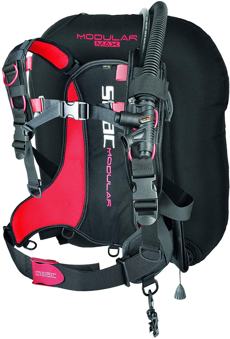 SEAC Modular MAX, Travel BCD for Dual Tanks, Interchangeable Scuba Diving Jacket, Lightweight