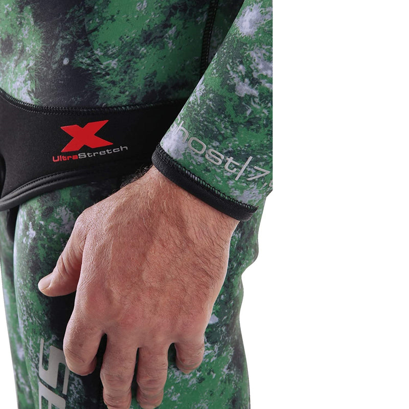 Seac Ghost, Jacket in 7 mm Ultrastretch Neoprene with Incorporated Hood for Freediving and Spearfishing