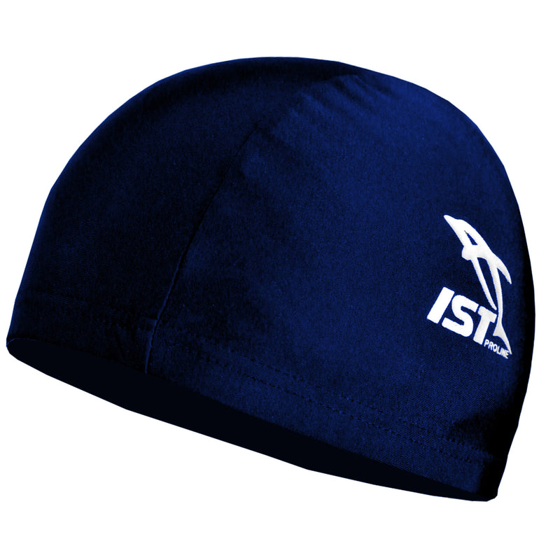 dark blue spandex swim cap