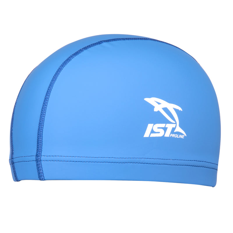 light blue swim cap