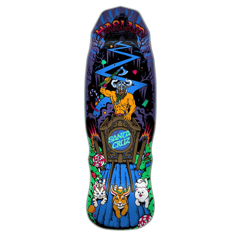 Santa Cruz 9.9 Haslam Snack Warrior Skateboard Deck