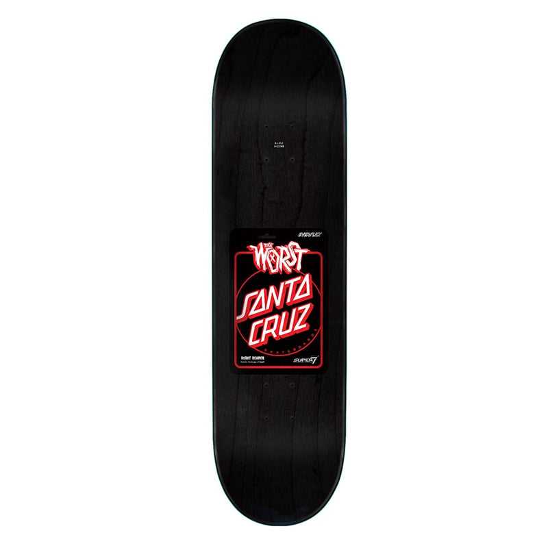 Santa Cruz 8.0in x 31.6in The Worst Robot Reaper Everslick Skateboard Deck