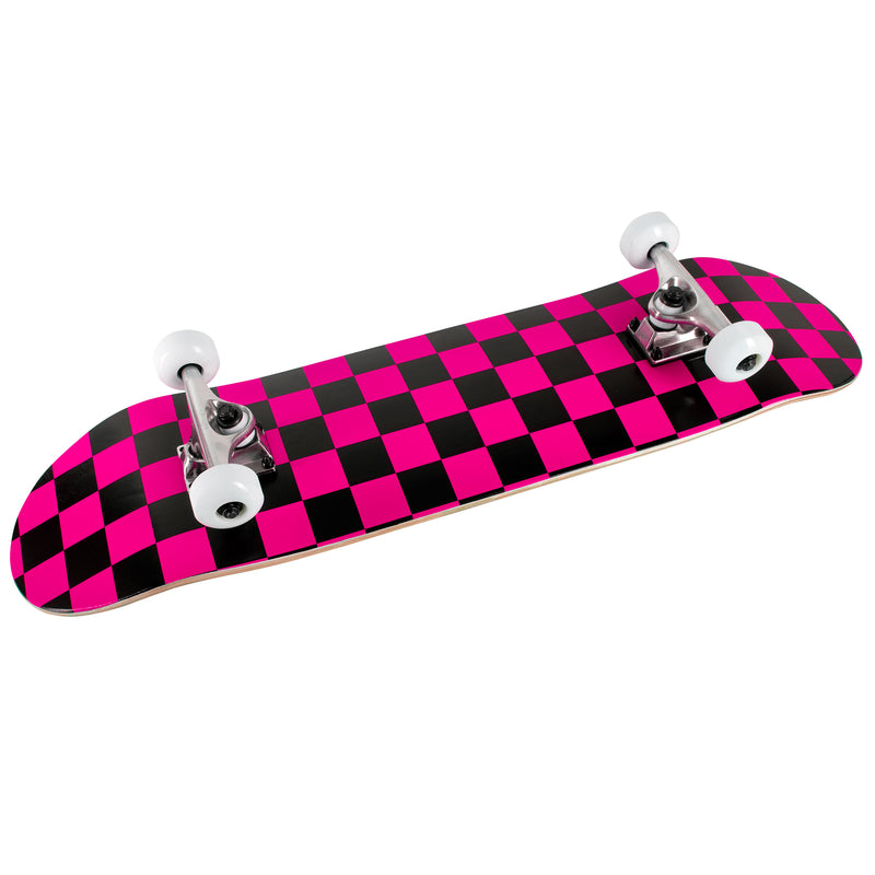 Runner Complete Skateboard | 8" Checker Pink