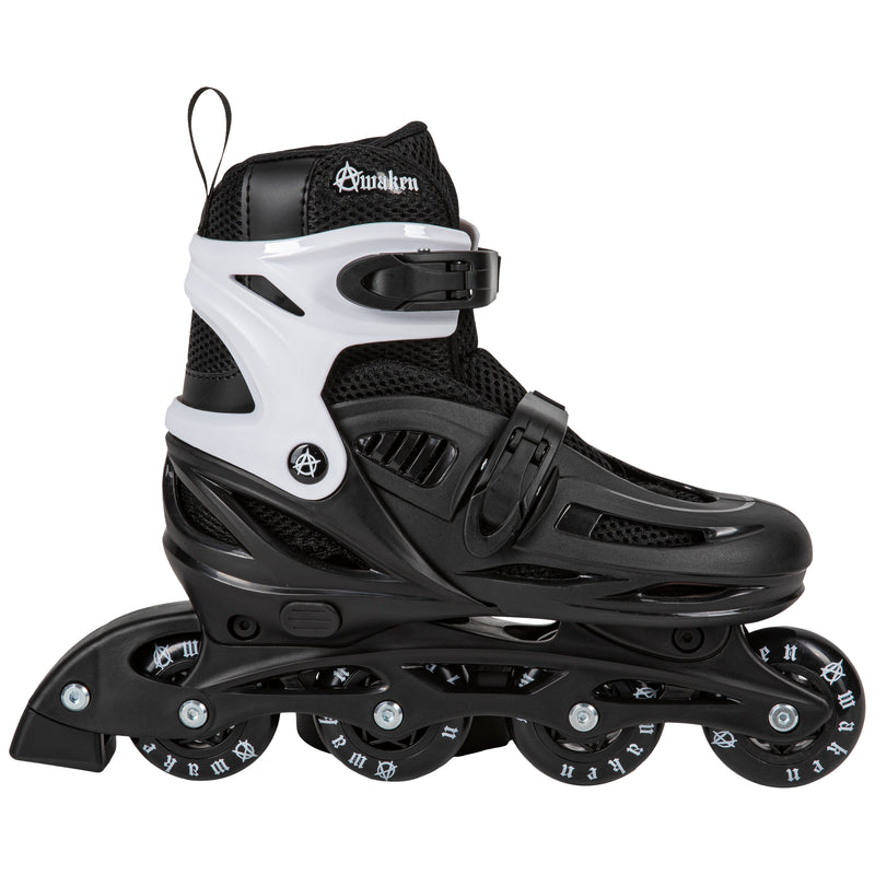 Awaken Adjustable Size Inline Skates | Beginner Roller Hockey Blades For Kids, Boys, Girls