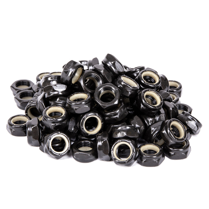 Cal 7 Black 55mm Skateboard Kingpin Nuts | 100 Pack