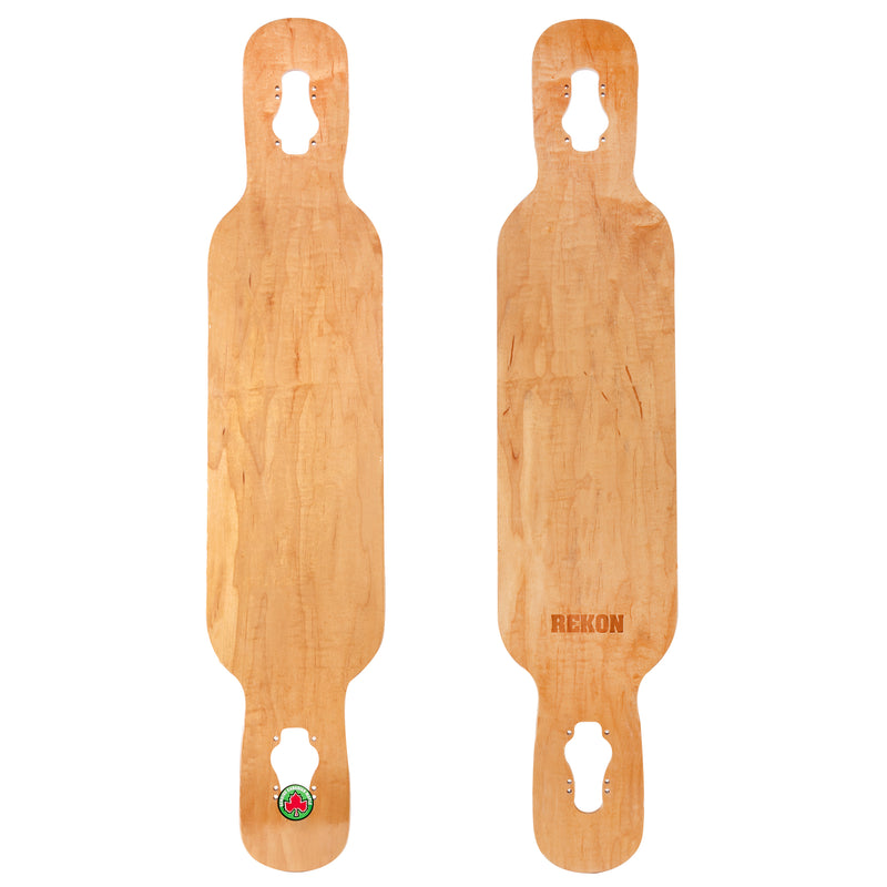 8 inch drop through fiberglass longboard deck