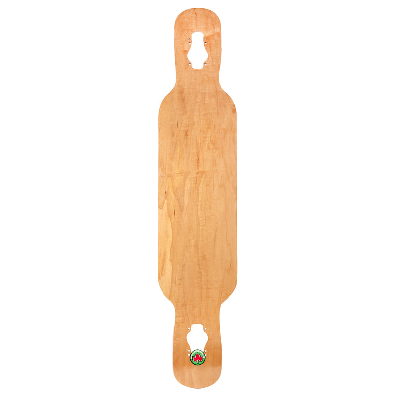 8 inch drop through fiberglass longboard deck
