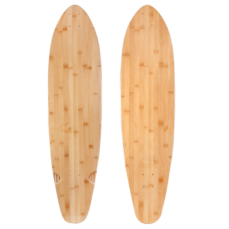 9.5 inch bamboo fiberglass longboard deck