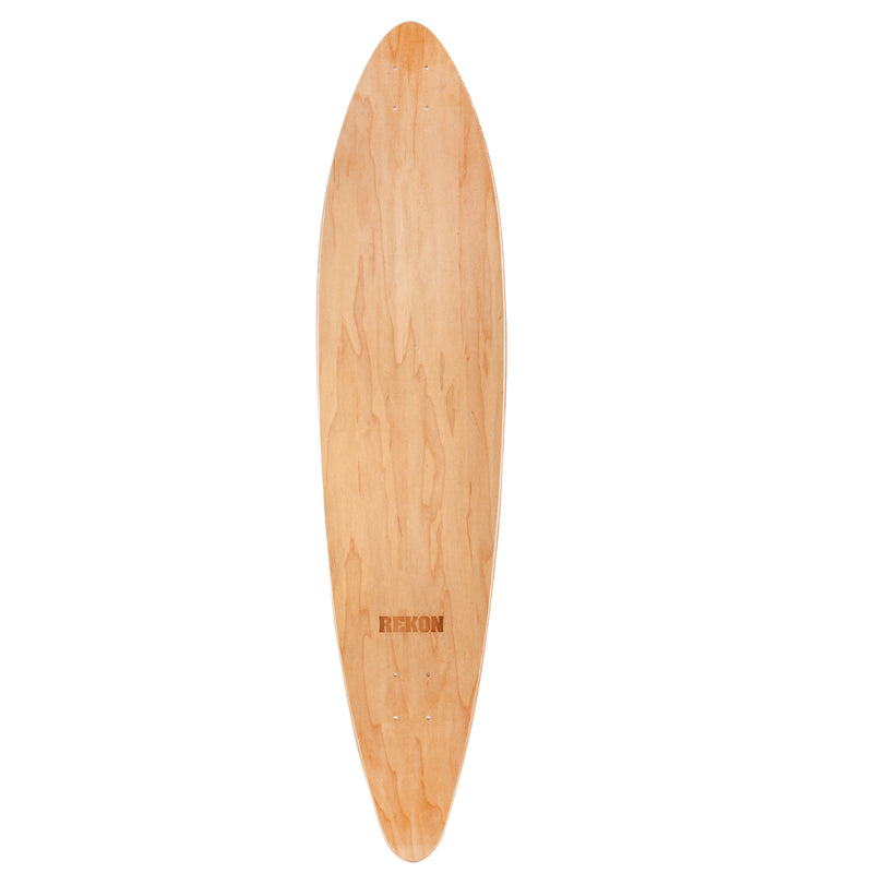 9 inch longboard deck with single layer of walnut