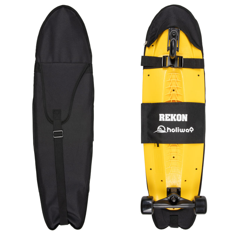 Rekon 36" x 9.5" Grip Top Surf Cruiser Skateboard with Carrying Bag