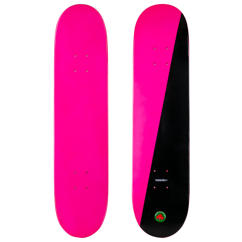 2-Tone Pink and Black Skateboard Deck