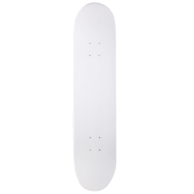 2-Tone White and Black Skateboard Deck Front Side