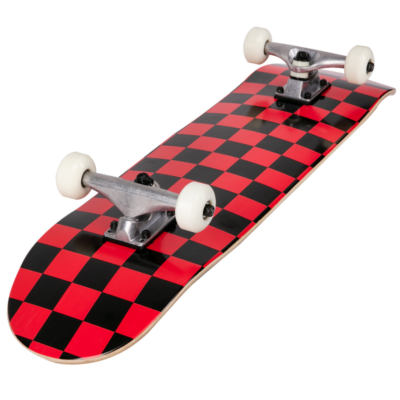 Runner Complete Skateboard | 8" Checker Red