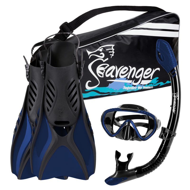 Dark blue snorkeling set