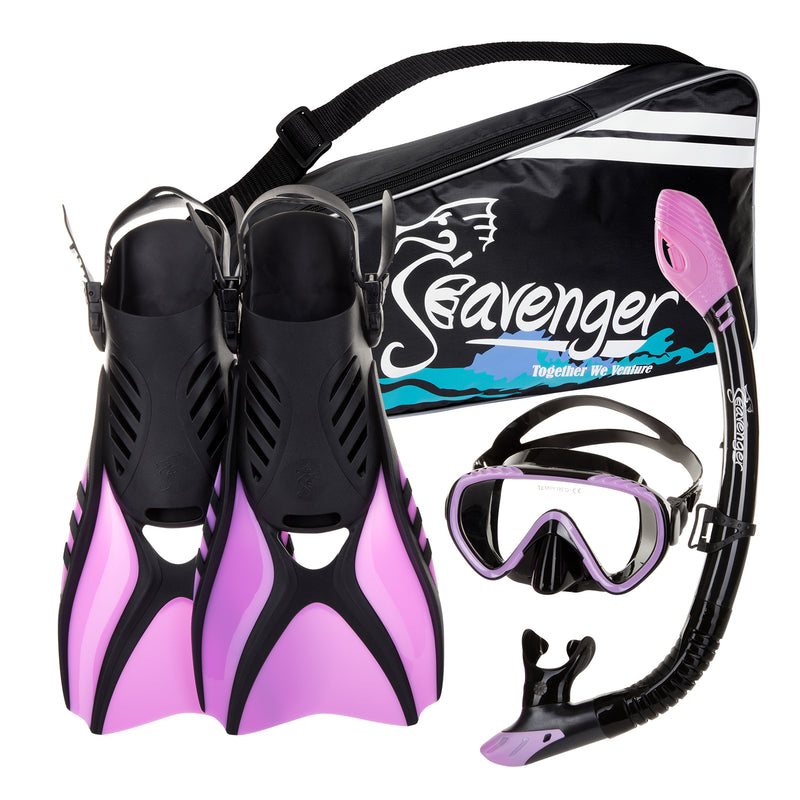 purple snorkeling set