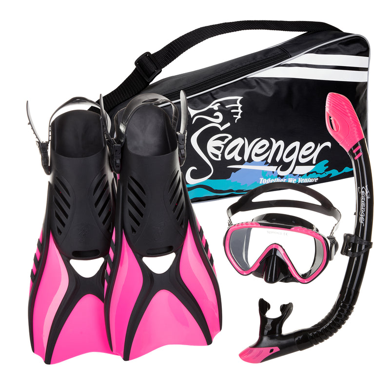 pink snorkeling set