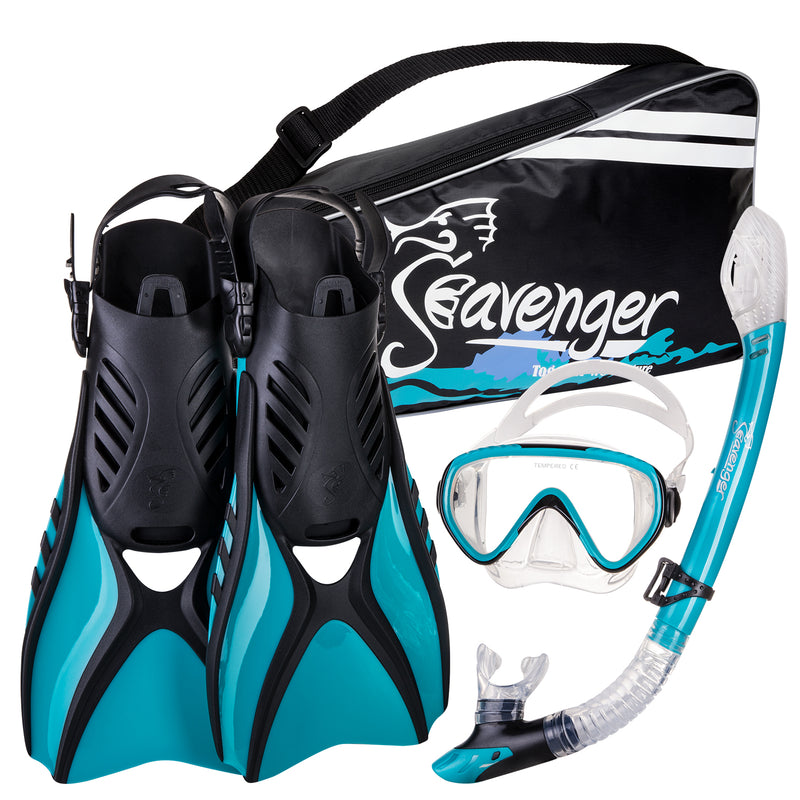 Teal snorkeling set