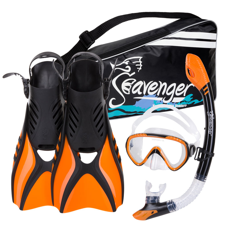 Orange snorkeling set
