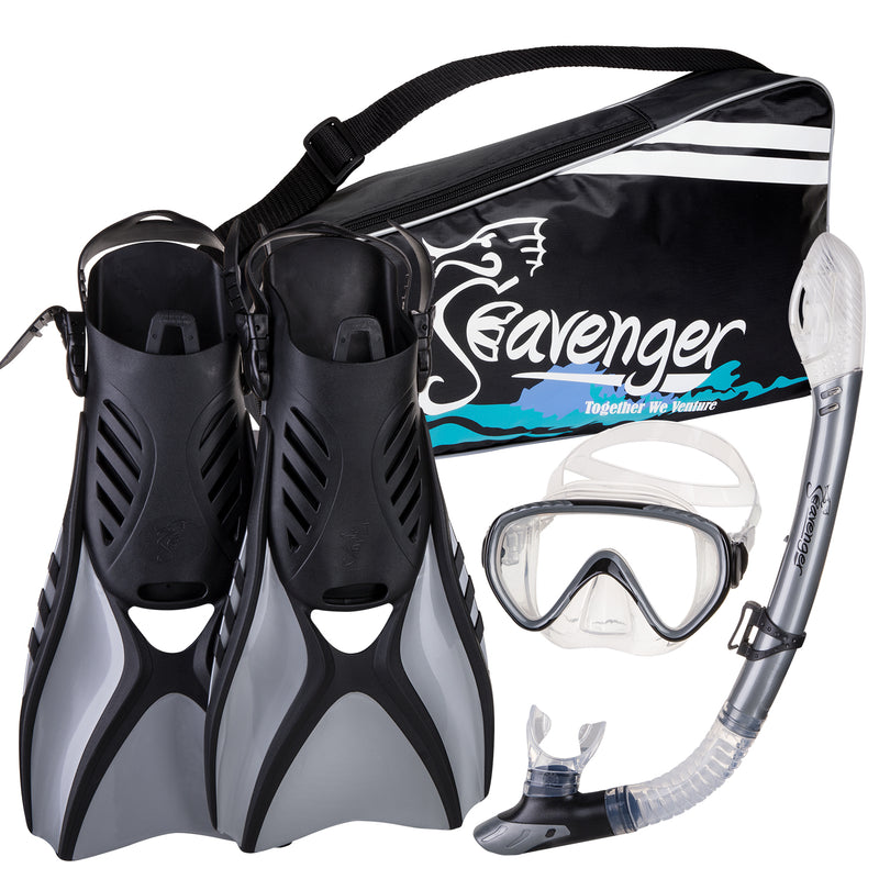Gray snorkeling set