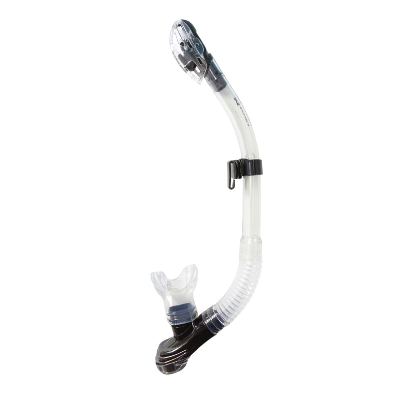 XS SCUBA Passage Patented Dry Top Flex Tube Snorkel with Comfort Bite and Purge