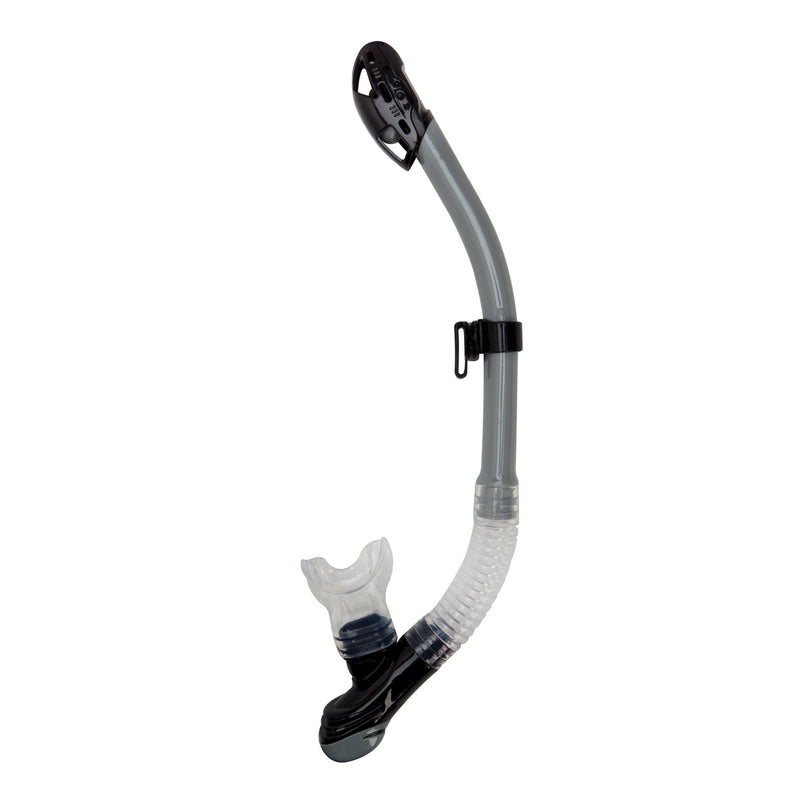 XS SCUBA Passage Patented Dry Top Flex Tube Snorkel with Comfort Bite and Purge