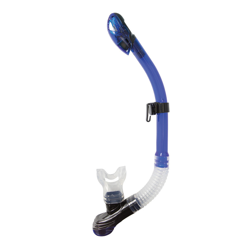 XS SCUBA Passage Patented Dry Top Flex Tube Snorkel with Comfort Bite and Purge