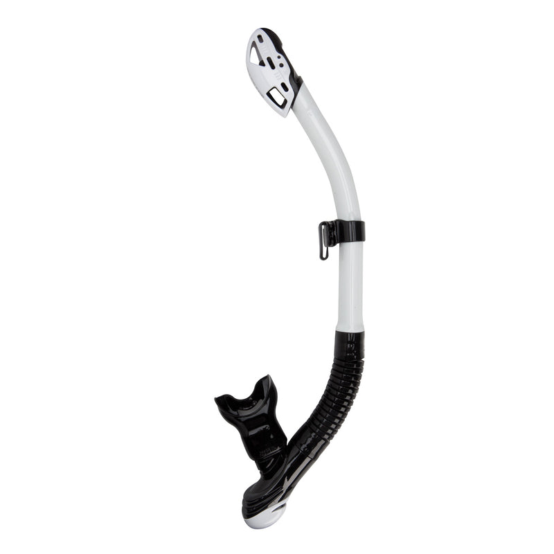 XS SCUBA Passage Patented Dry Top Flex Tube Snorkel with Comfort Bite and Purge