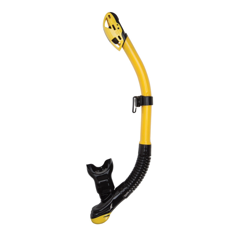 XS SCUBA Passage Patented Dry Top Flex Tube Snorkel with Comfort Bite and Purge