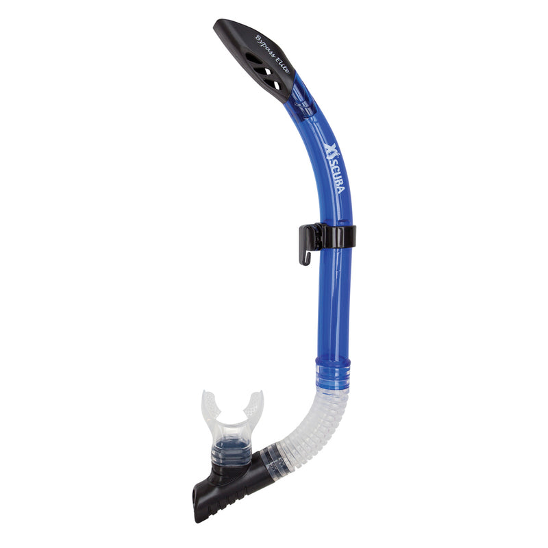 XS SCUBA ByPass Elite Semi Dry Flex Tube Purge Snorkel with Holder