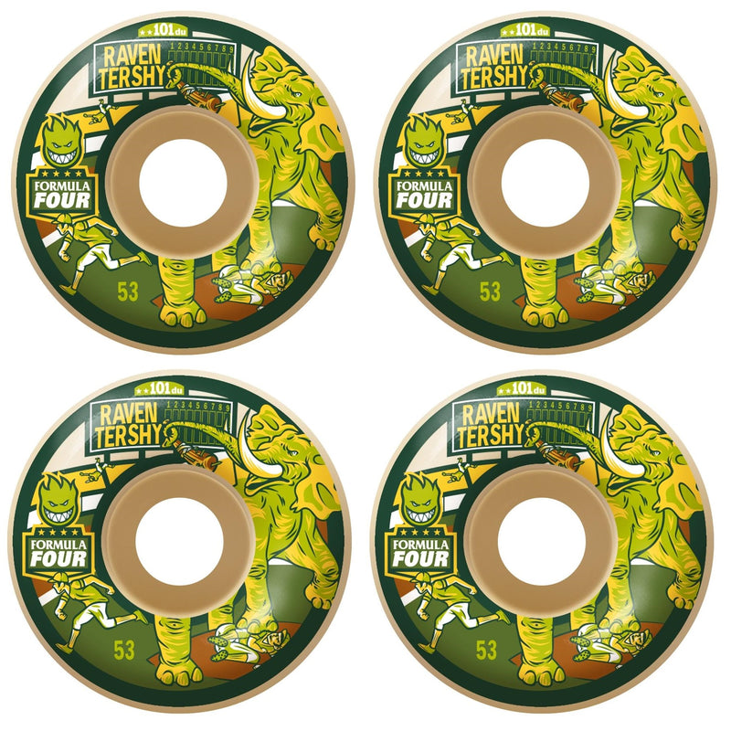 Spitfire Formula Four Raven Tershy Stompers Skateboard Wheels | 53mm 101A
