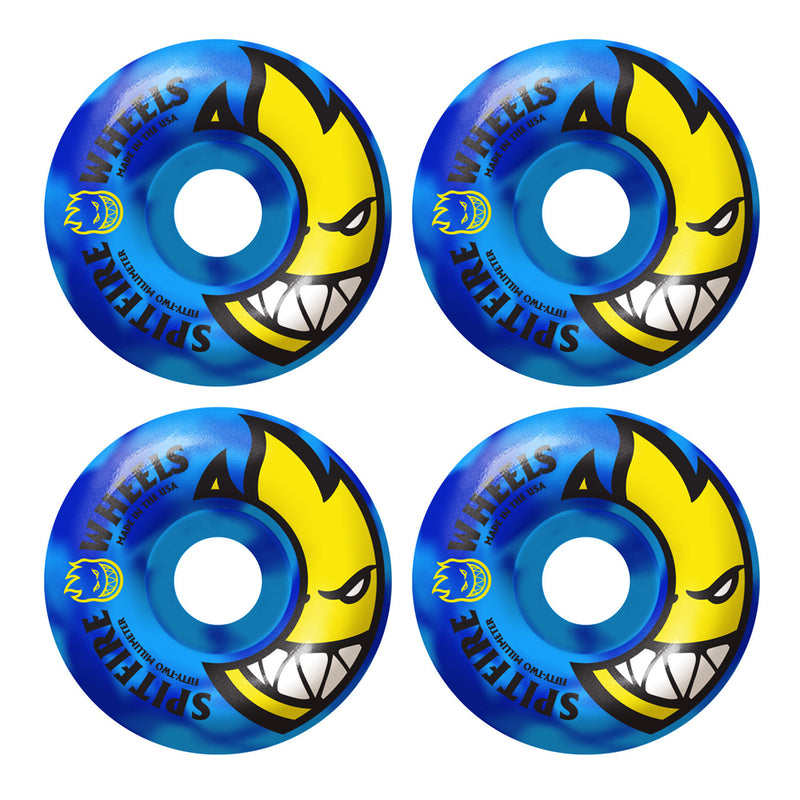 Spitfire Bighead Code Blue Swirl Skateboard Wheels | 53mm 99A