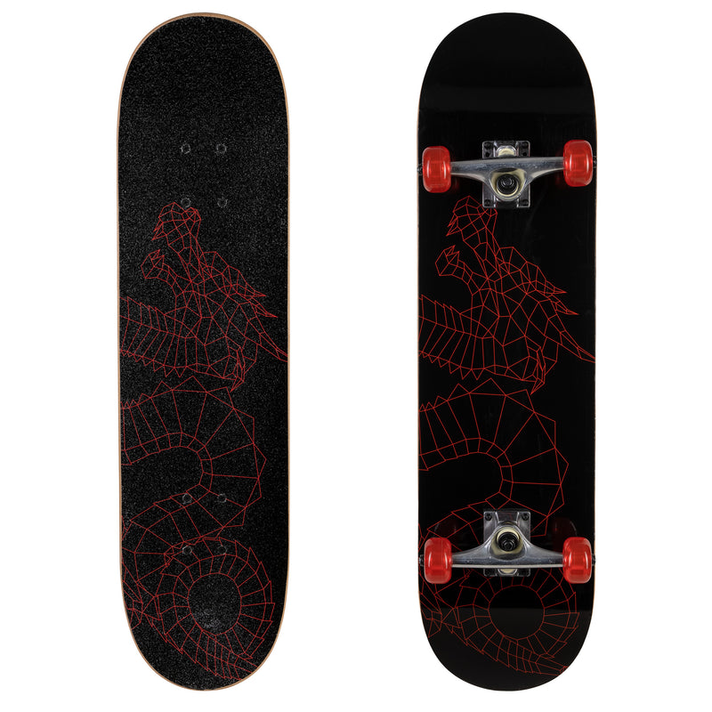 Shop709 Complete Skateboard With Graphic Sprayed Grip