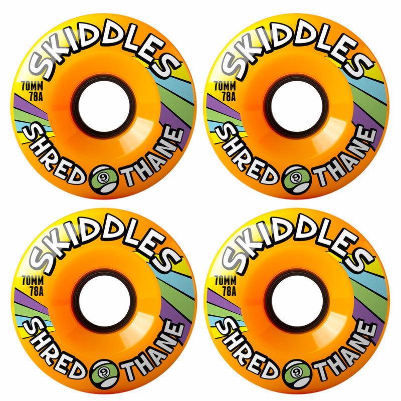 Sector 9 Orange Skiddles Longboard Wheels | 70mm 78A