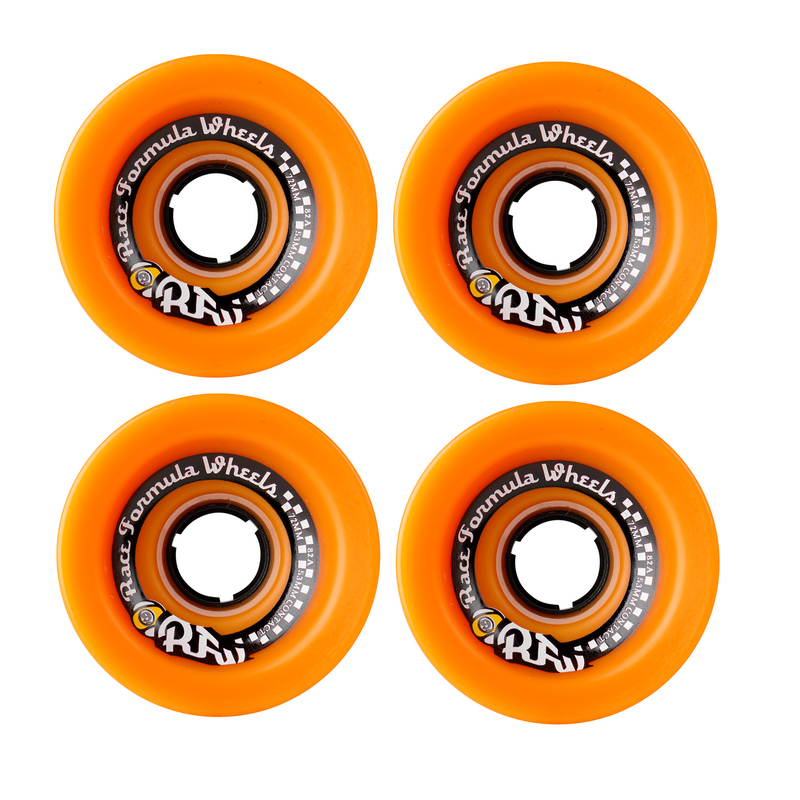 Orange Sector 9 Race Formula longboard wheels 72mm 82A