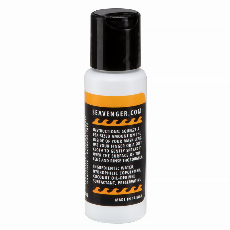 Seavenger lens cleaner and anti-fog gel