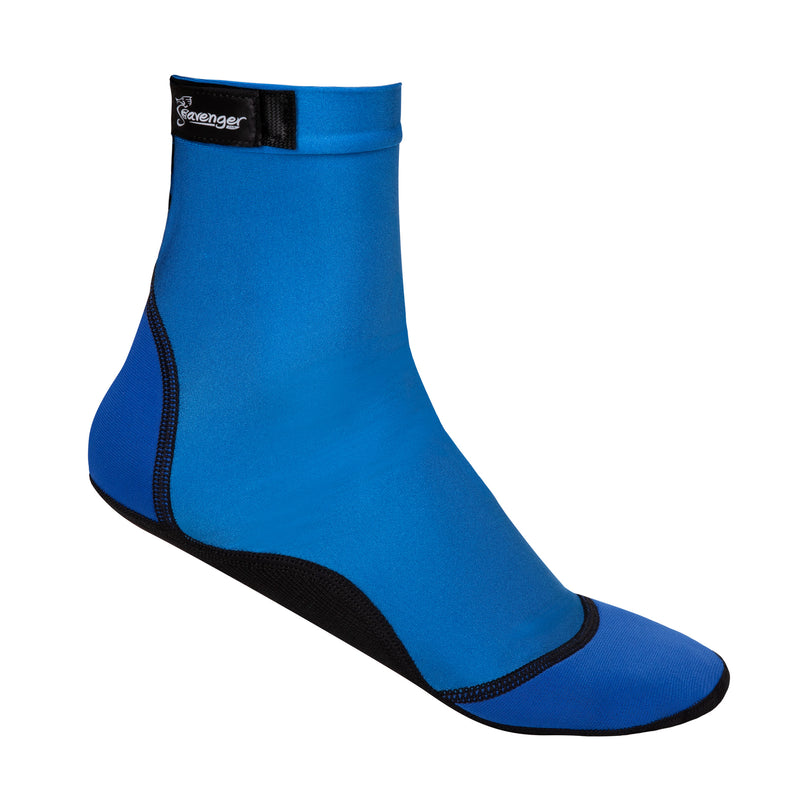 tall blue beach socks