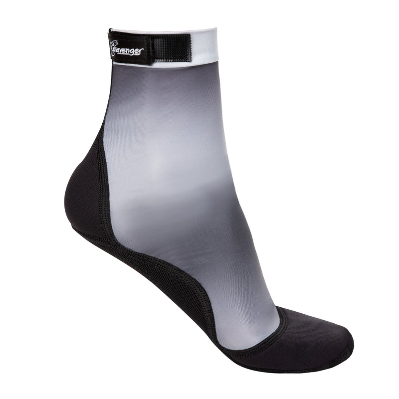 tall beach socks with a gradient gray