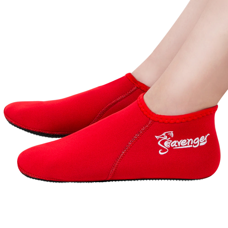 3mm red neoprene socks