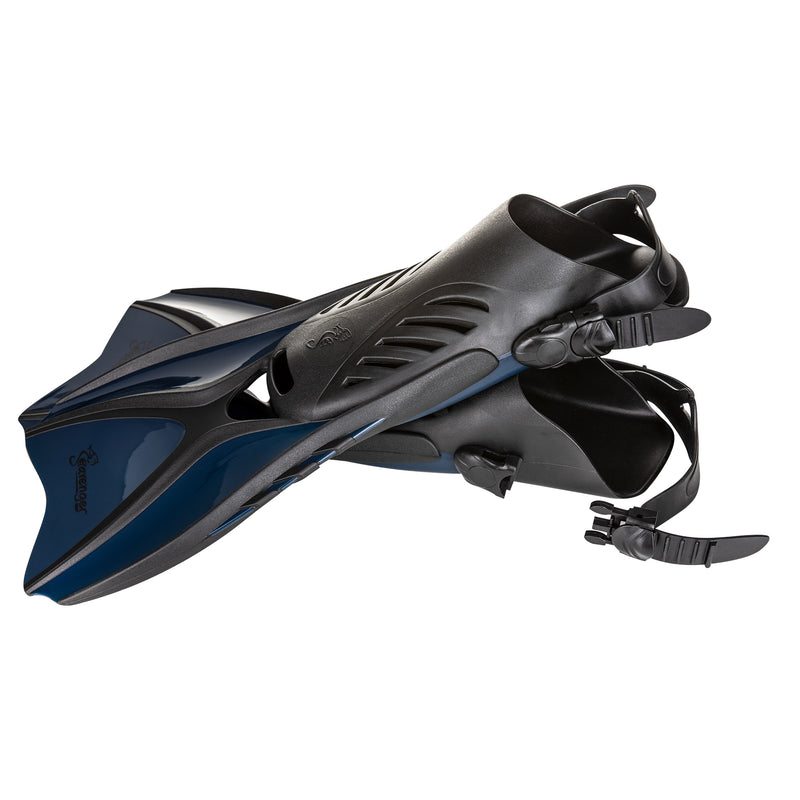 midnight blue snorkeling fins