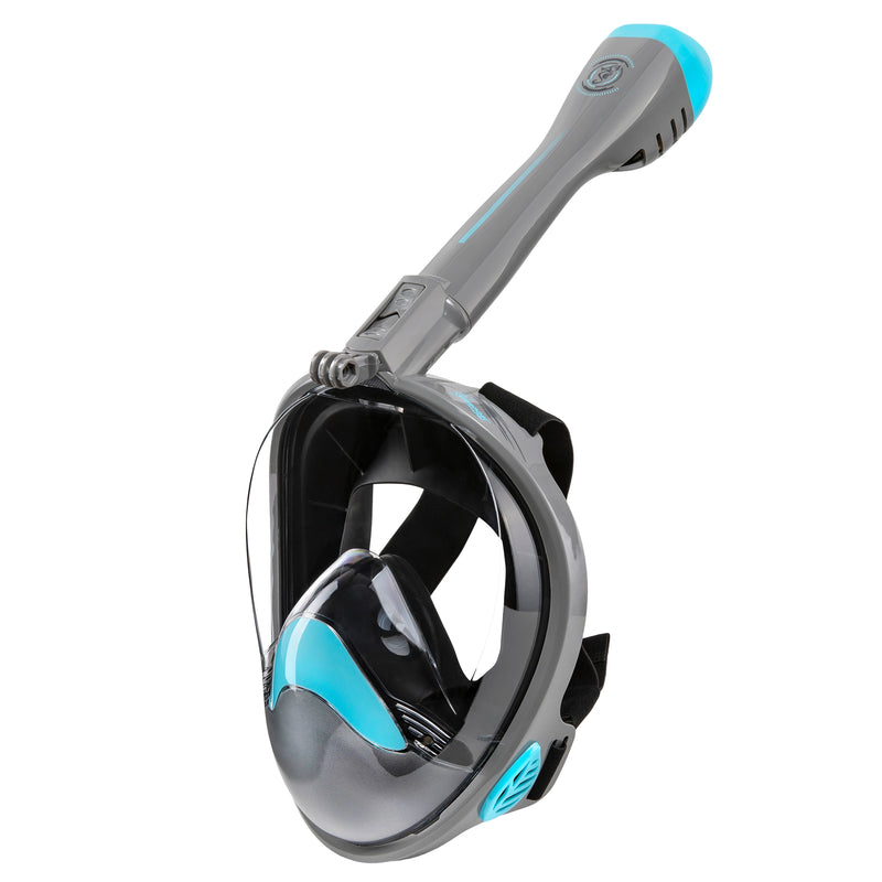 Seavenger Nautilus Blue Gray Full Face Snorkel Mask 