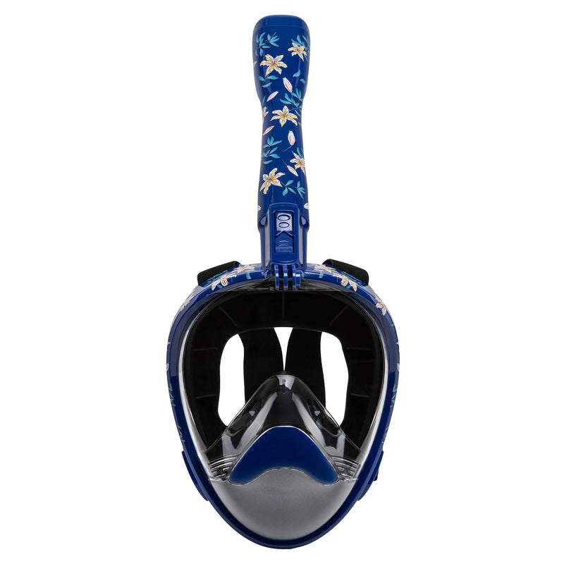 Seavenger Nautilus Dark Floral Full Face Snorkel Mask 