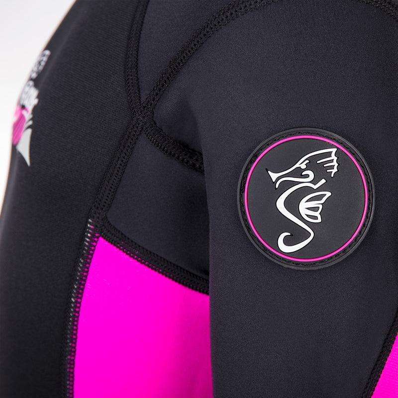3mm pink neoprene child wetsuit