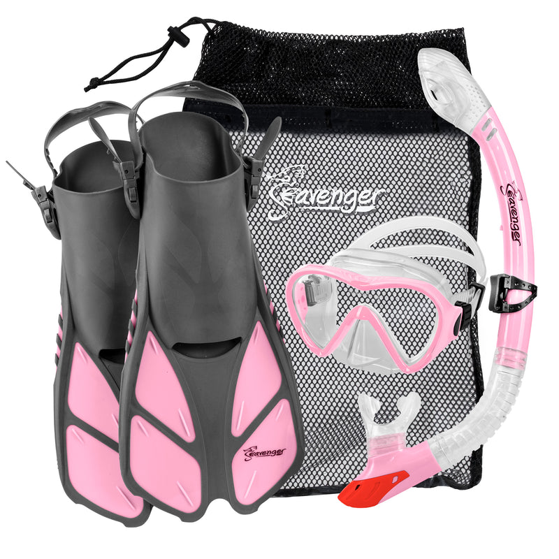 Pink snorkeling set