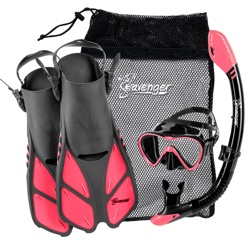 Pink snorkeling set