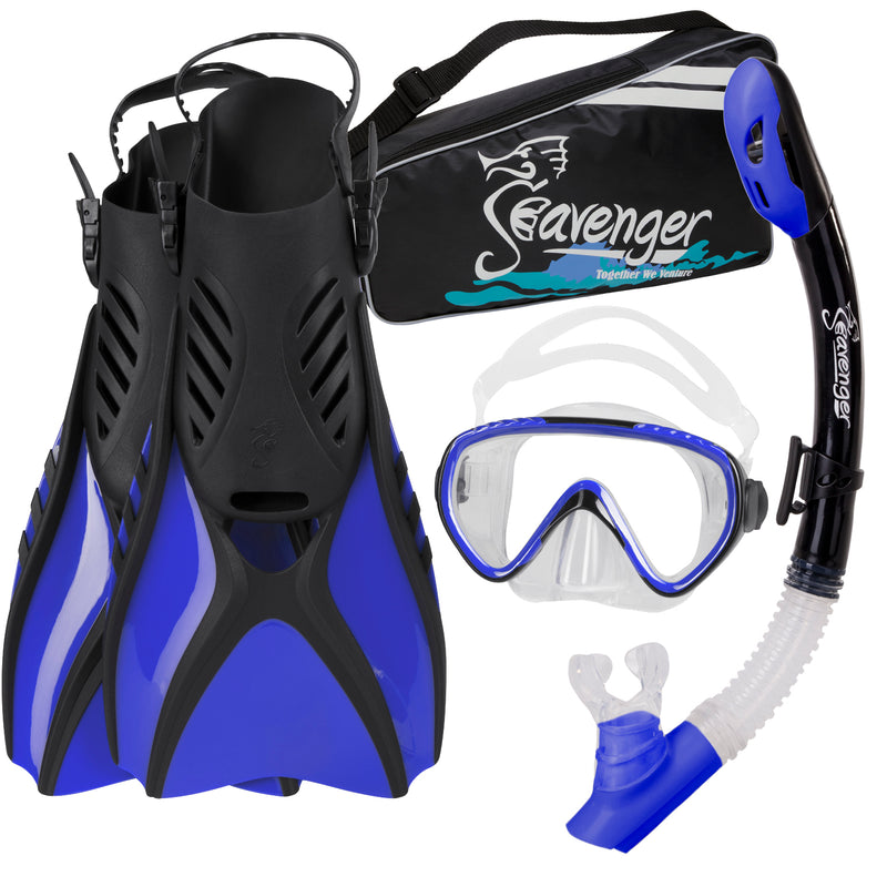 Kids blue snorkeling set